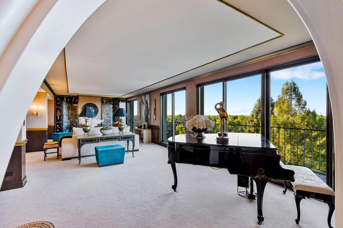 The 7,000-square-foot penthouse has six bedrooms and six bathrooms.