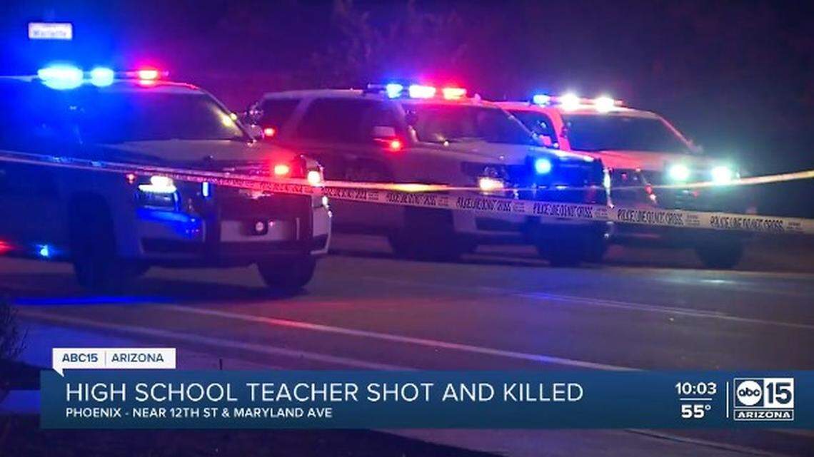 David Denogean, 30, a teacher and coach, died Friday, Nov. 25, after being shot while walking a dog in Phoenix, Arizona police say.