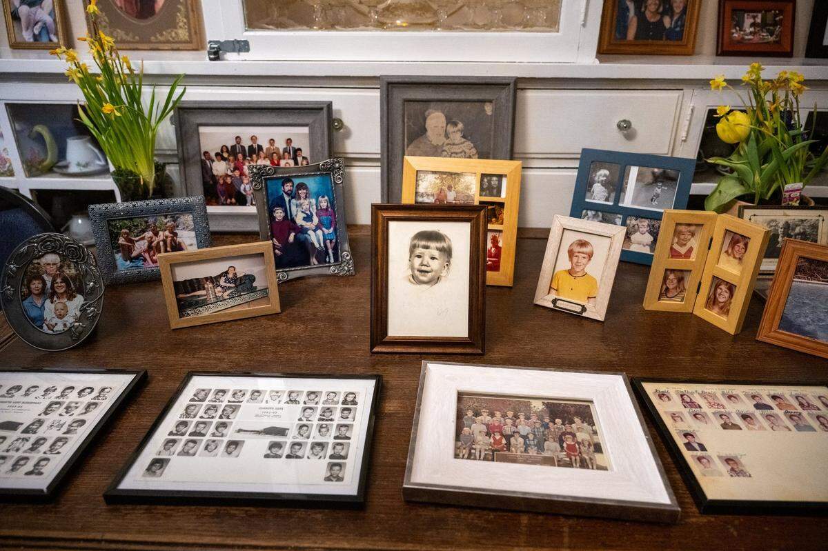A display of family images at a memorial service for Machelle Wilson was spread over several tables at the Woman’s Club of Lincoln earlier this month. Wilson was one of seven children and grew up mostly in Rancho Cordova. She raised three children and had five grandchildren.