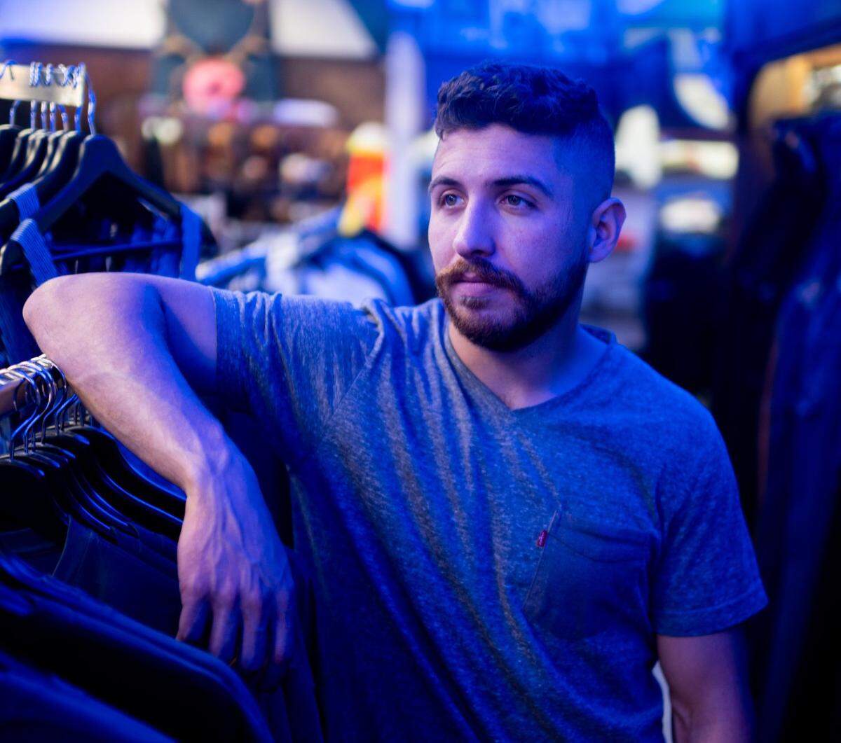 Ibrahim Abukhdair, owner of Blue Ox on K Street, stands in his store on Wednesday.