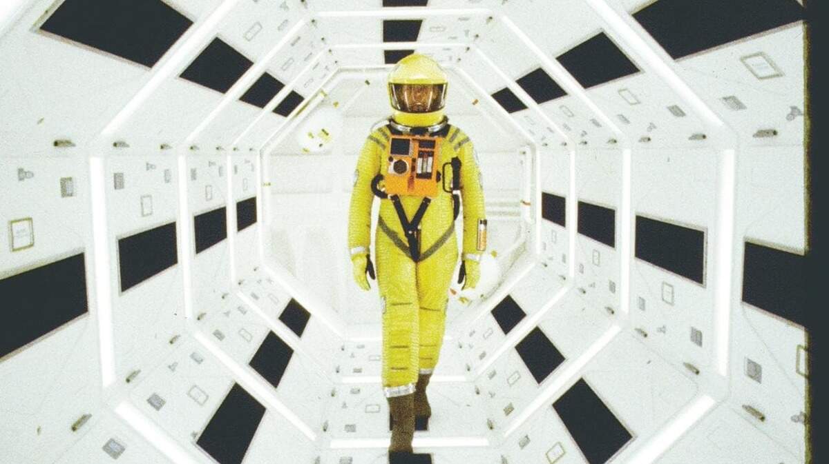 A scene from Stanley Kubrick’s “2001: A Space Odyssey,” written by Arthur C. Clarke.
