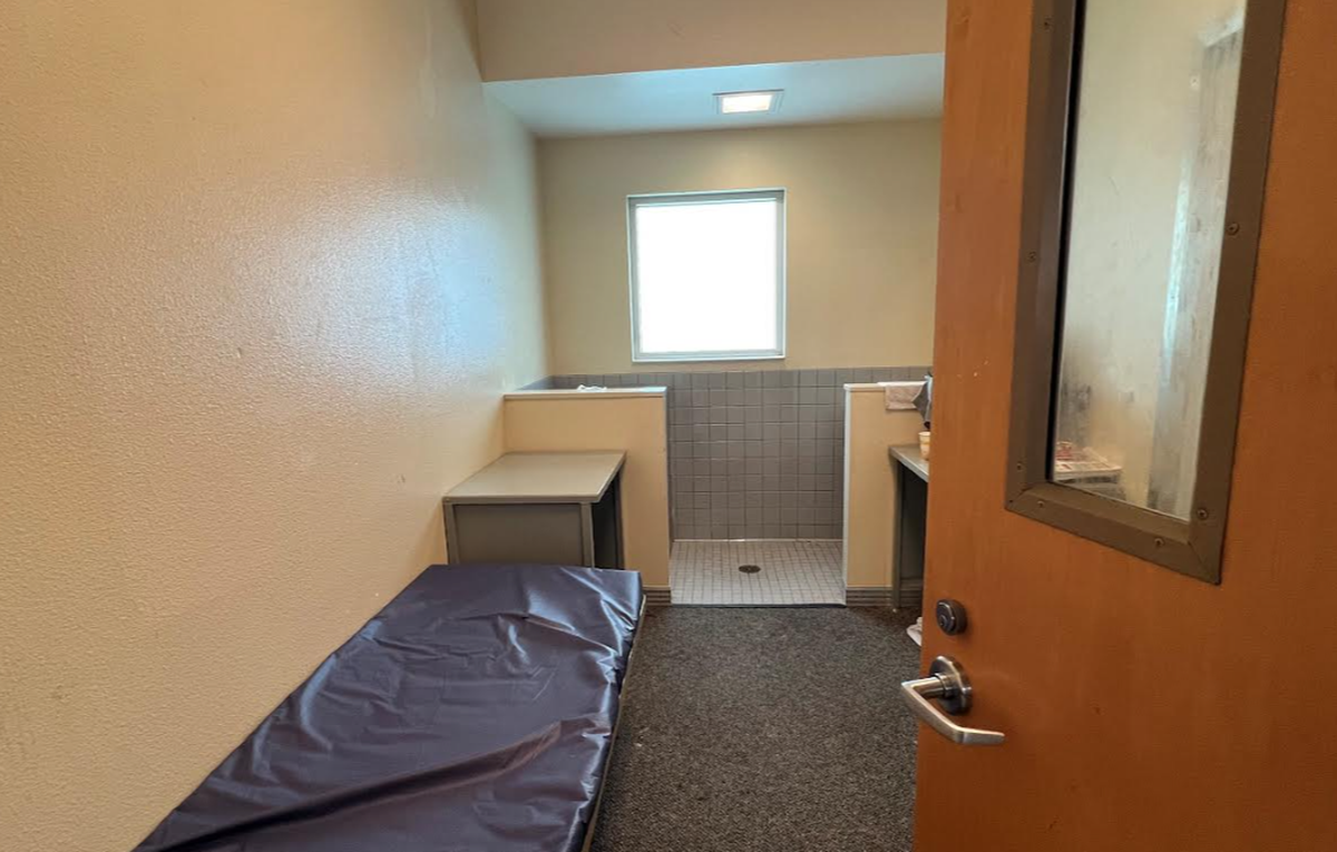 A room is shown as an example of bedroom housing within the Warren E. Thornton Center in Rosemont. State regulators in a letter to county officials said that the children being housed at the facility must be moved by June 16.