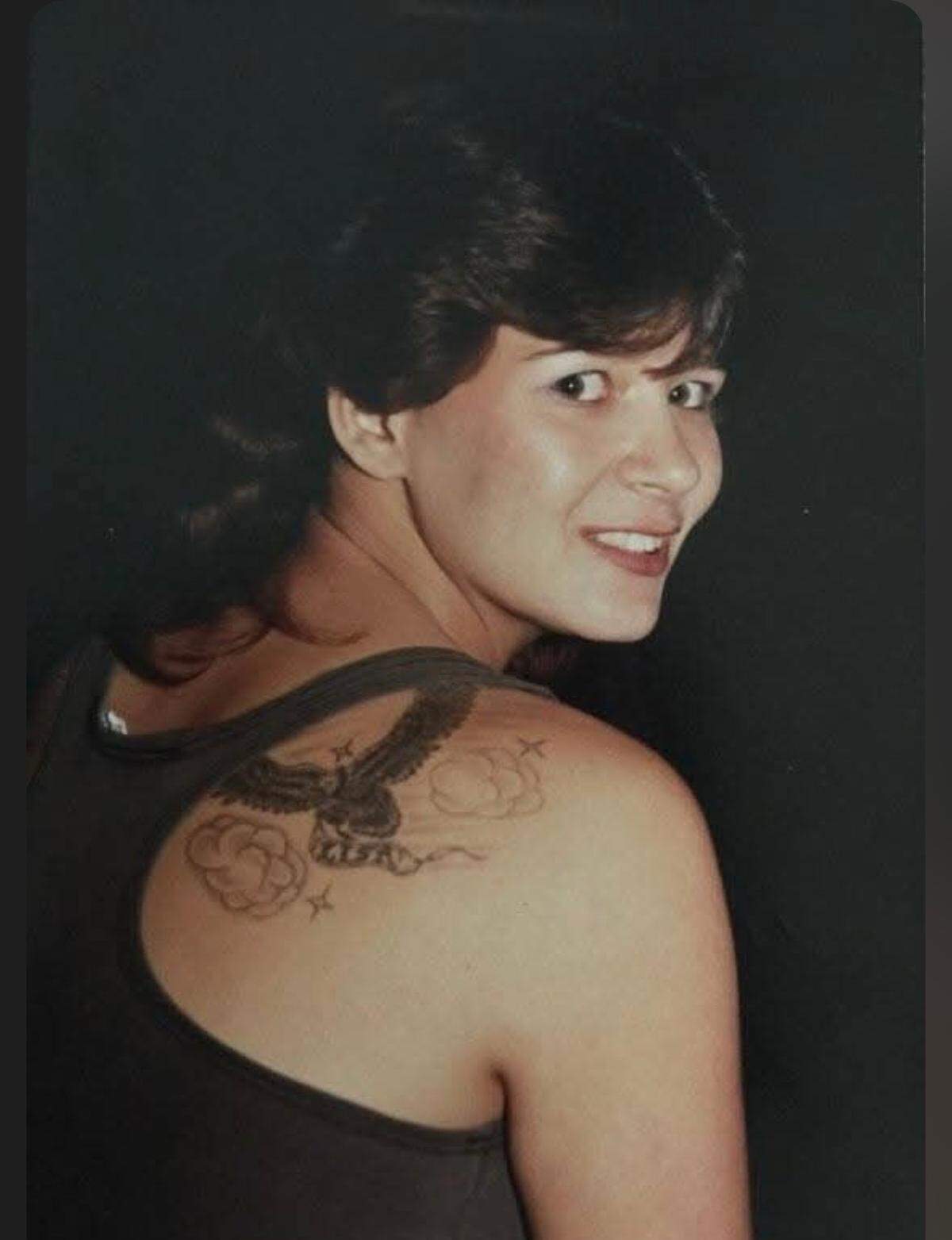 A portrait of a young Lindie Kraushar, a mother and grandmother who was hit by a car and killed on Northgate Boulevard in Sacramento on Nov. 29, 2024. “We’re all somebody’s child,” said her daughter, Lisa Copelin. “I still loved her. Her family still loved her.”