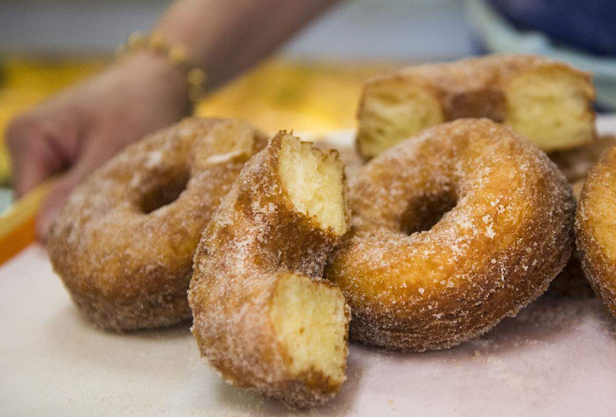 Cronut-like "doissants" at Sweet Dozen.
