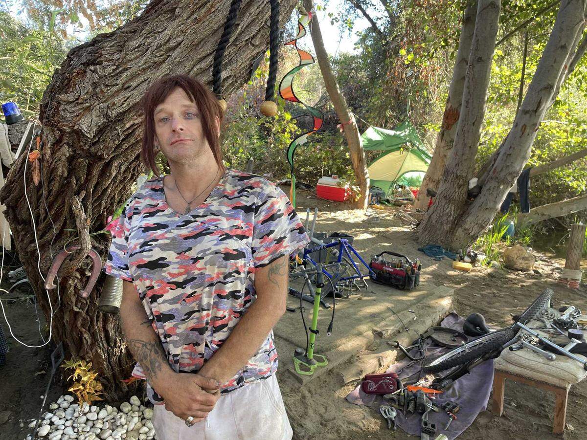 Brandy French, 48, said Wednesday that homeless people “can’t even move a rock” without being ticketed, whether they’re on the American River or elsewhere.