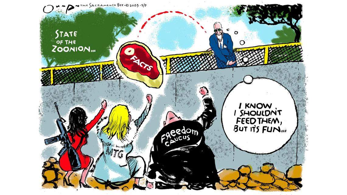 Jack Ohman: Feeding time at the GOP Zoo...