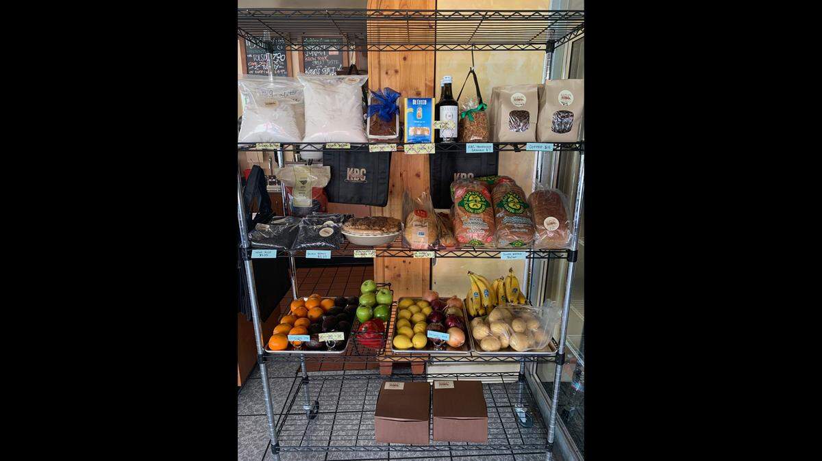 Karen’s Bakery & Cafe in Folsom has added a marketplace section to make ends meet during the coronavirus shutdown.