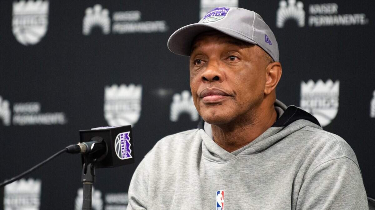 Sacramento Kings interim head coach Alvin Gentry speaks to the media during a press conference prior to his first game as new coach Monday, Nov. 22, 2021, against the Philadelphia 76ers at Golden 1 Center in Sacramento.