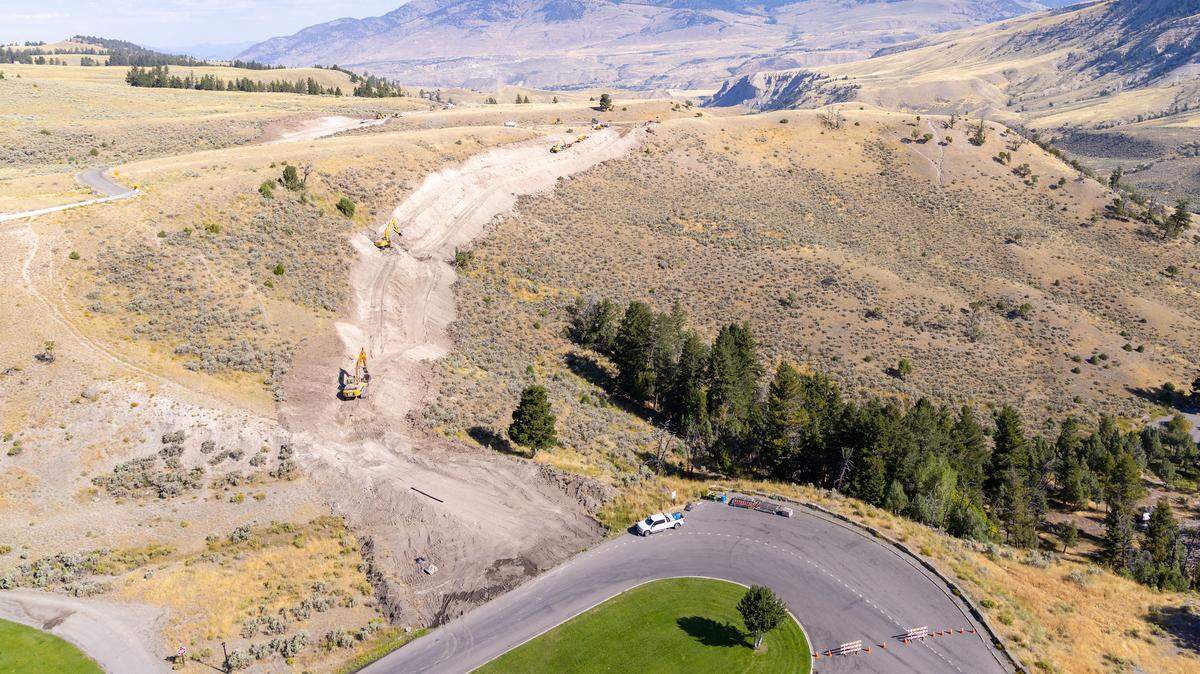 Old Gardiner Road improvements as of Sept. 1
