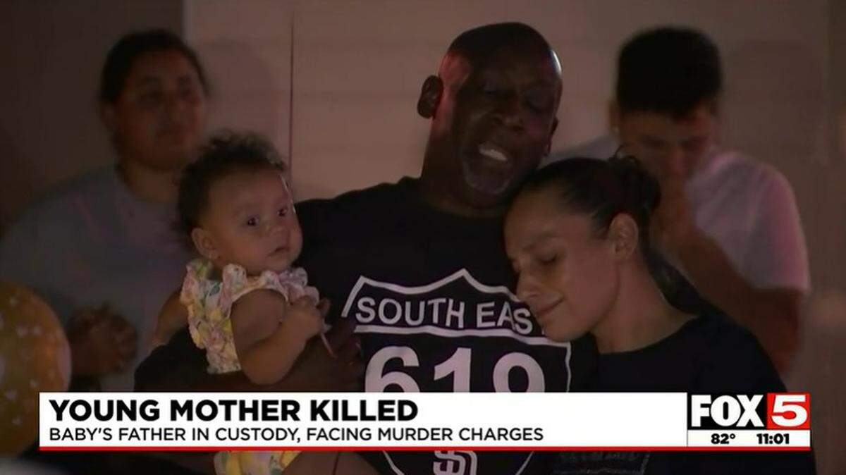 A 20-year-old Las Vegas woman’s family says she died after they found her with her baby, who survived. Police arrested her ex-boyfriend in San Diego.