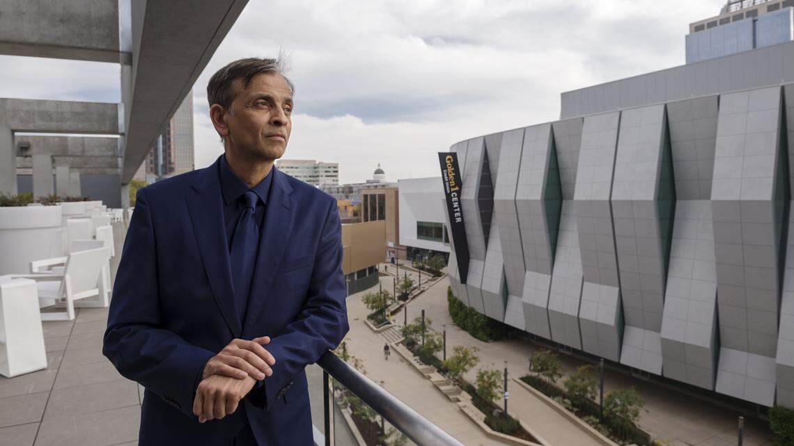 Kings owner Vivek Ranadive looks over DOCO on Tuesday October 17, 2017 in Sacramento, Calif.