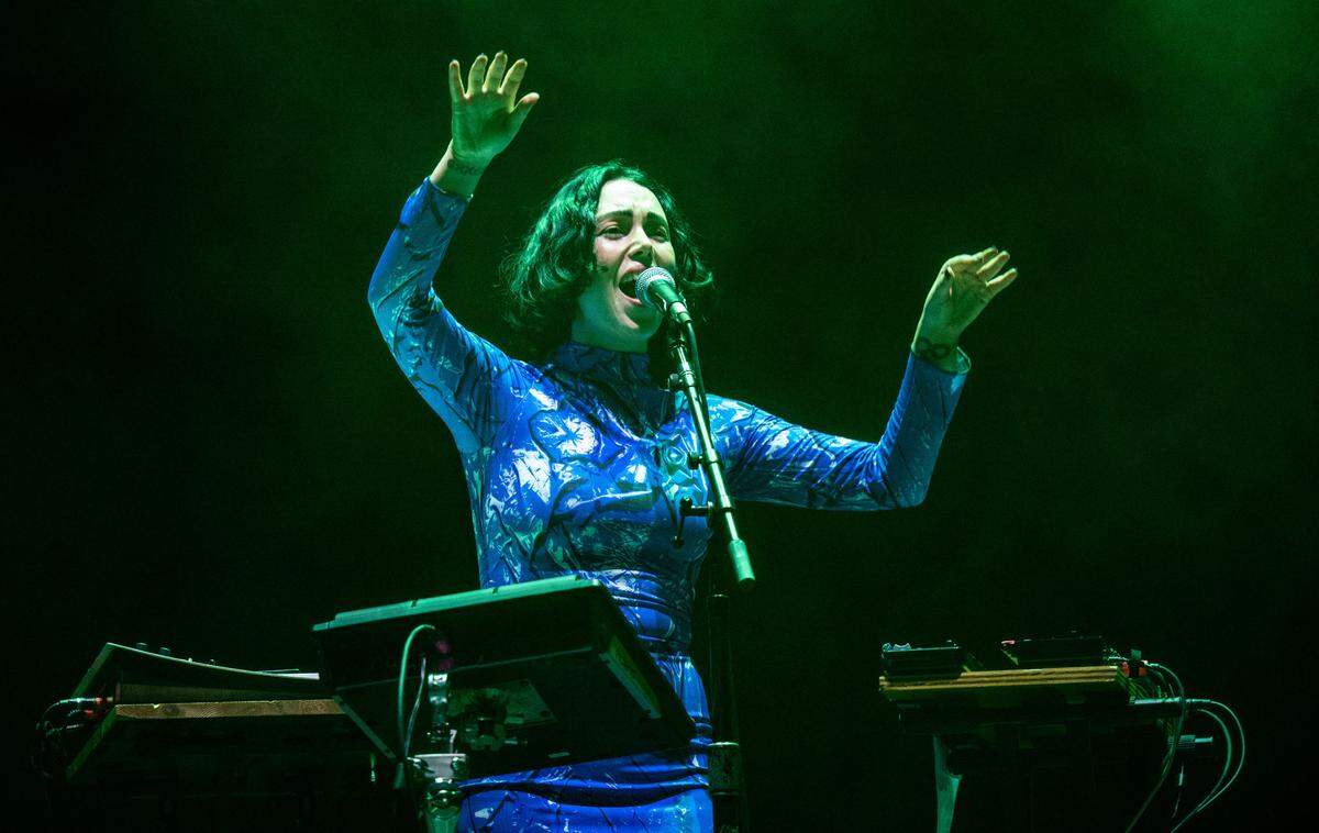 Welsh electronic musician Kelly Lee Owens opens the sold-out Depeche Mode concert at Golden 1 Center on Thursday.