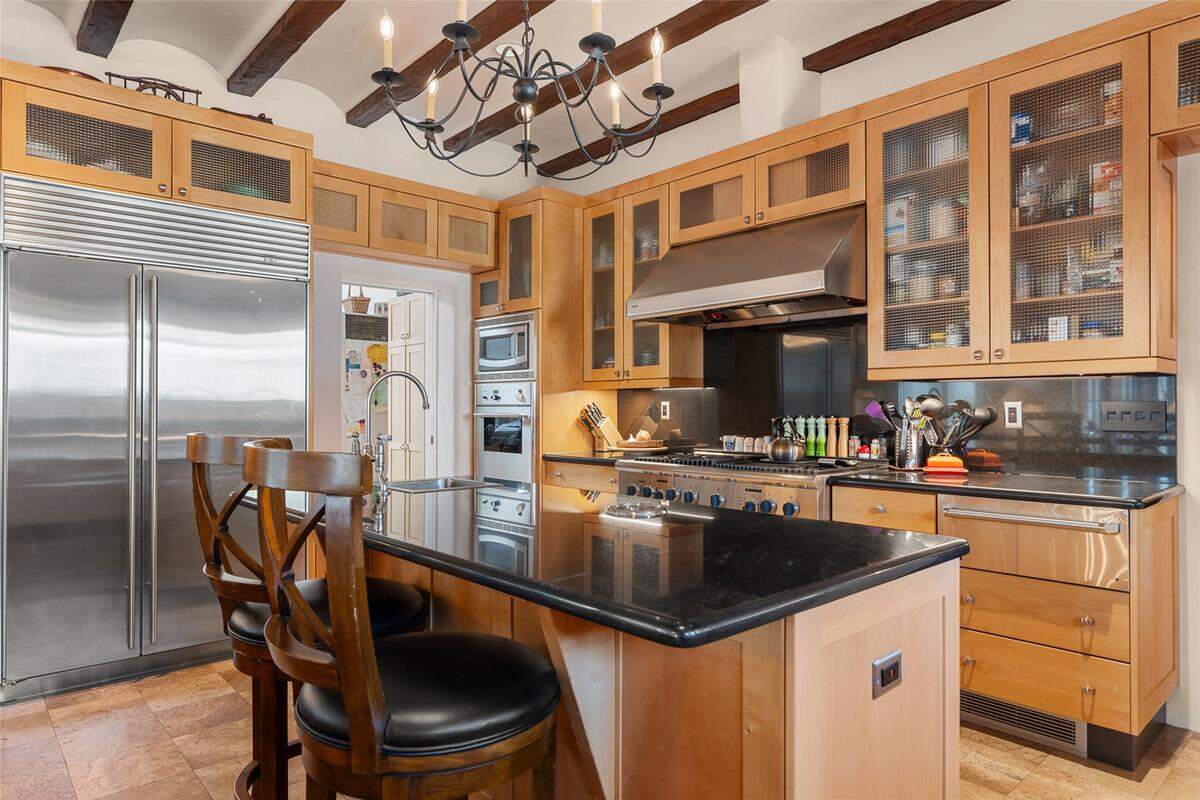 The kitchen in the $6 million New Mexico listing.