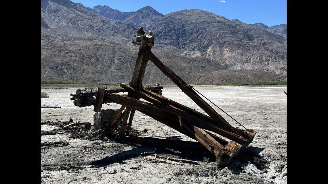 A historic Death Valley tower toppled as a driver used it to free their stuck vehicle, rangers say.