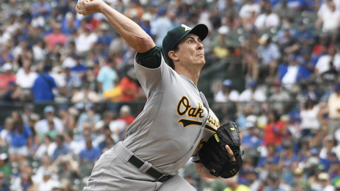 A’s notebook: Two Bailey pitches spoil Oakland’s rare visit to Wrigley
