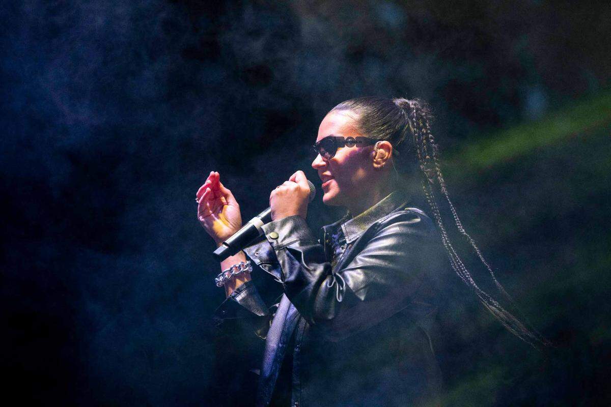 Latin Grammy-nominated singer Kat Dahlia headlined for the Concerts in the Park series that kicked off on Friday night on Cinco de Mayo on May 5, 2023, at Cesar Chavez Plaza.
