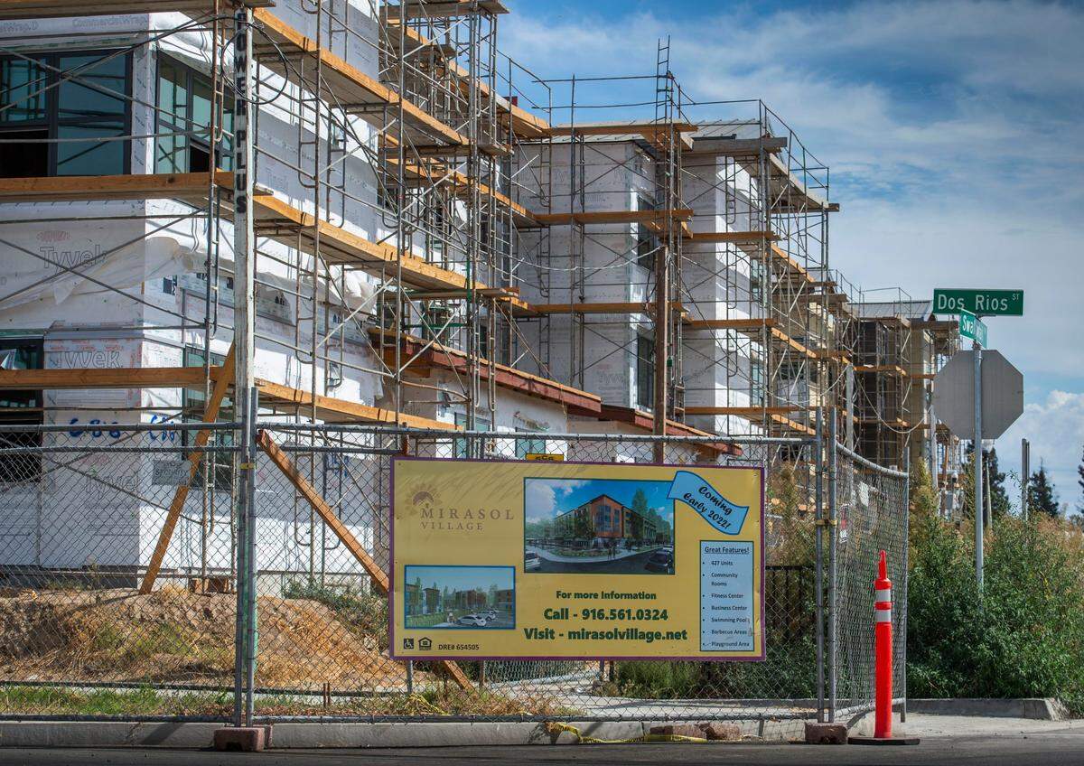 Mirasol Village will have more than 420 homes, a light rail station, city park and community garden when it opens in 2022.