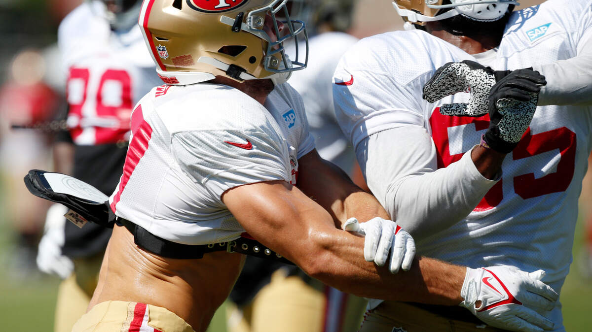 San Francisco defensive end Nick Bosa hopes to bounce back from an ACL tear he suffered last season.