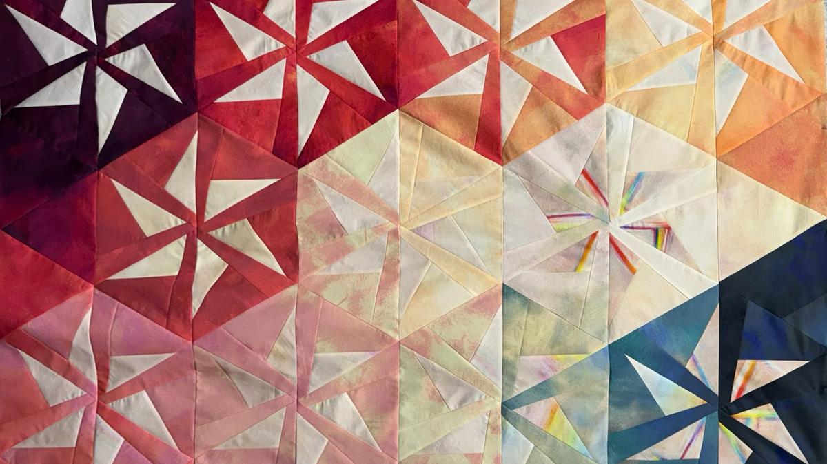Mary Sue Bizzarri’s quilt, “Nightlight,” which she is planning to enter in this year’s Amador County Fair.