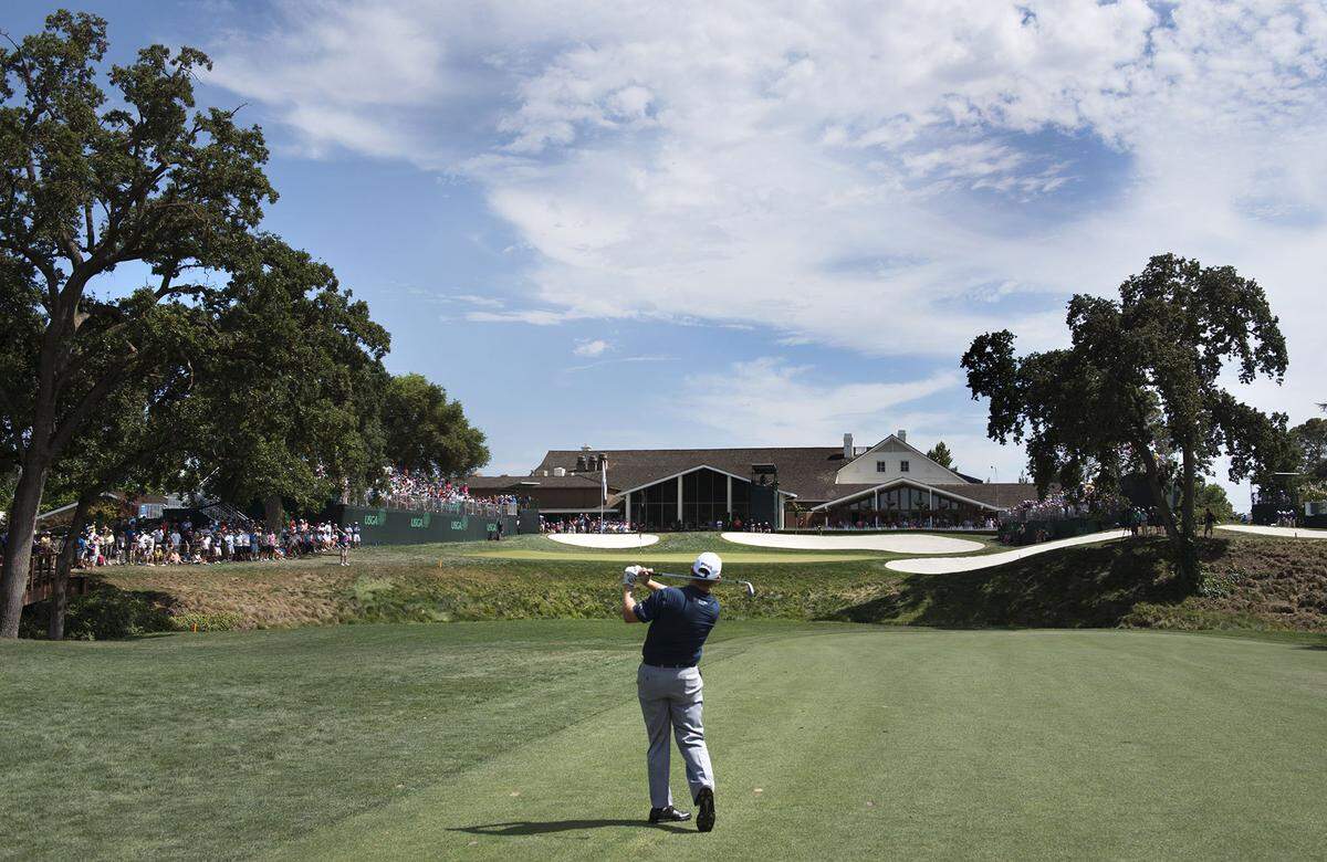 Jeff Maggert hits from the fairway during the 2015 U.S. Senior Open at Del Paso Country Club in 2015. The club, established in 1916, is one of Arden Arcade’s oldest landmarks.