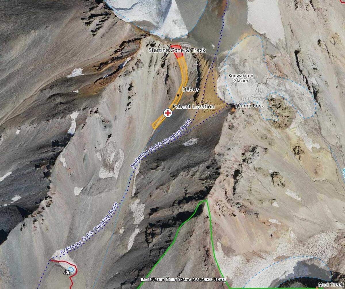 The Siskiyou County Sheriff’s Office described a dangerous rescue operation they conducted on Saturday to help two mountaineers stranded on Mount Shasta after an avalanche gushed through the region.