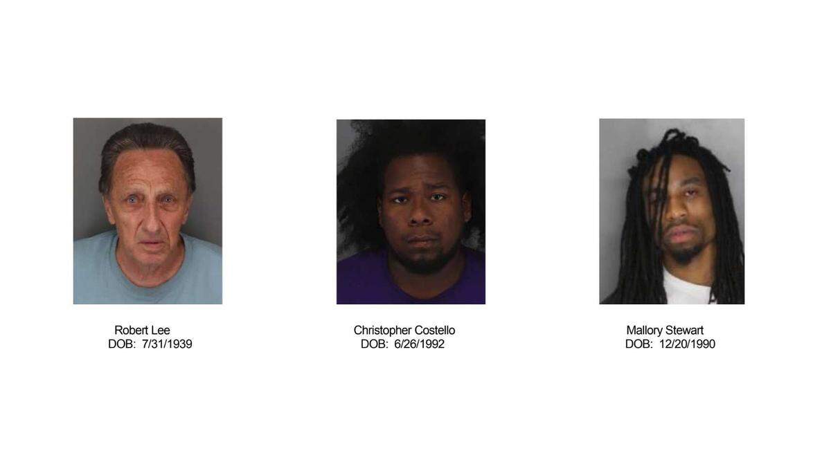 Lodi police arrested Robert Lee, Christopher Costello and Mallory Stewart in connection to the August shooting of Dr. Thomas Shock of Lodi.