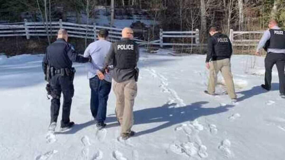 Authorities arrested Christopher Hendrickson, who is suspected of beating his wife and escaping while in police custody on Feb. 4, 2020 in South Lake Tahoe, California.