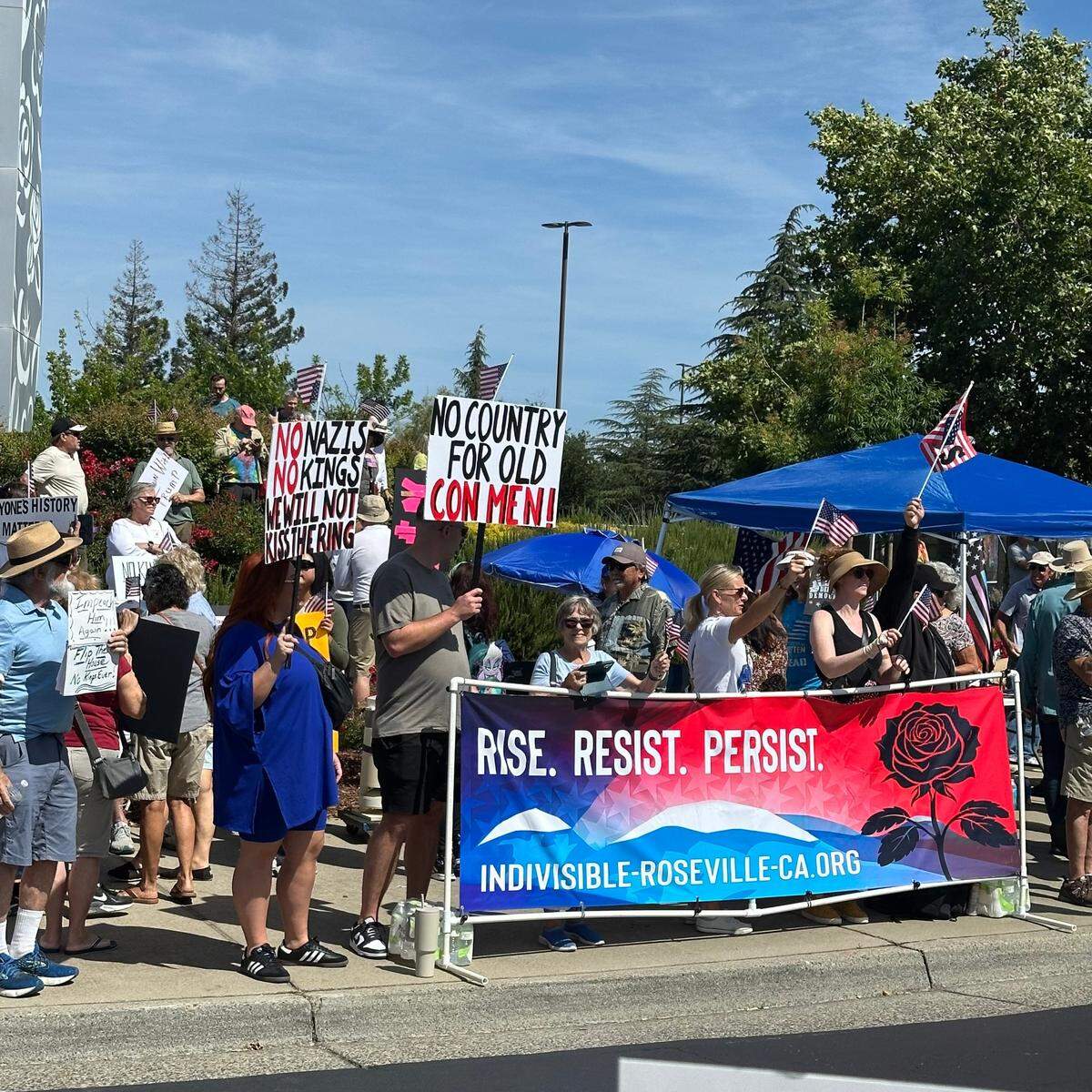 Roseville’s “No Kings” protest on June 14.