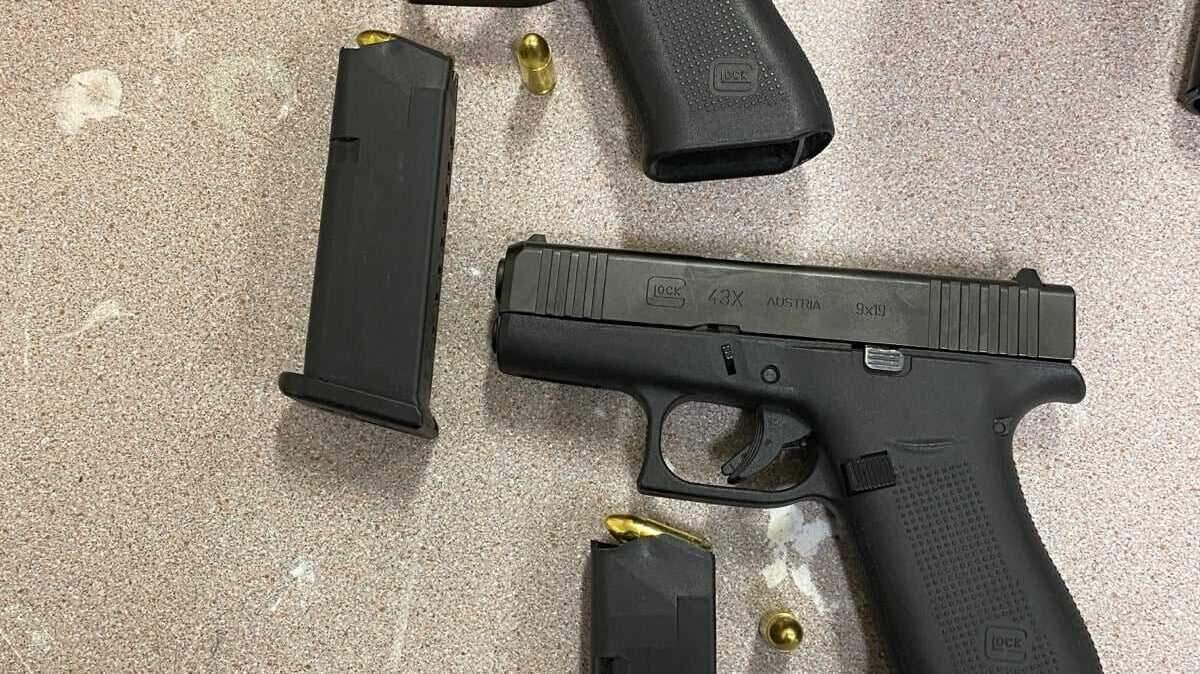 A Sacramento Police Department gang investigation led investigators to a house party Monday Dec. 7, 2020, in Cameron Park, California in El Dorado County. At least eight people were arrested at the party; some of them with loaded guns.