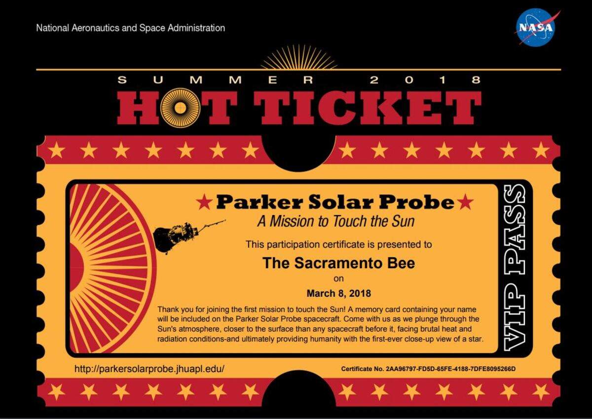 A NASA "hot ticket."