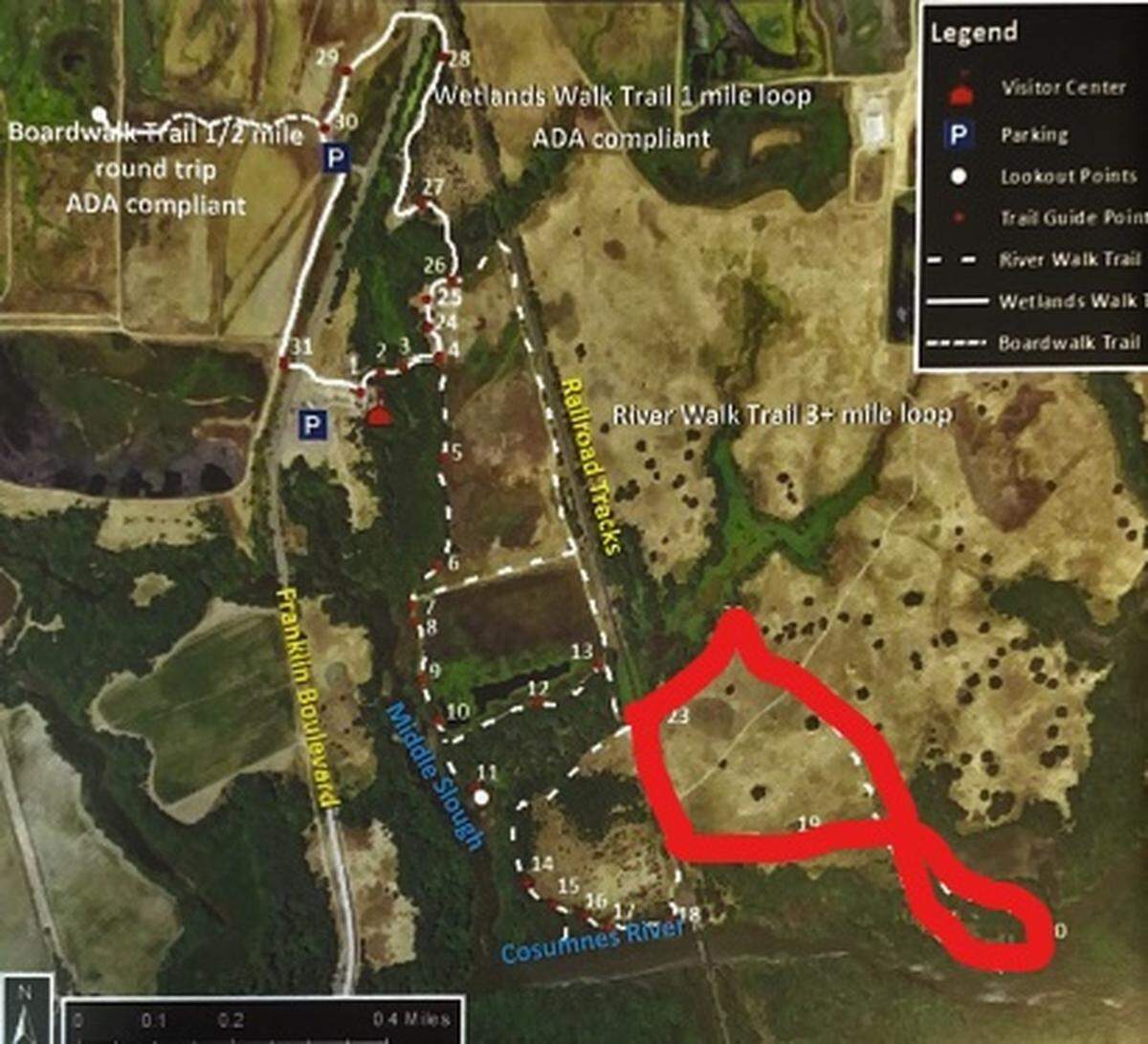 A portion of the river walk trail on the Cosumnes River Preserve will reopen on Friday, June 30 in Sacramento County. The trail closed to allow sheep to graze.