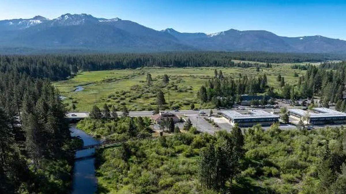 An aerial view of the former Motel 6 site is seen in an undated photo. Demolition of the buildings, located on the Upper Truckee Marsh South Property, is planned for later this month. 
