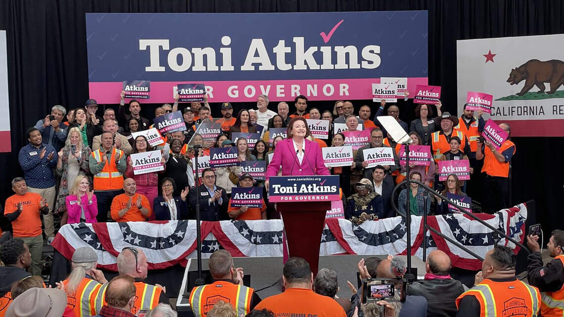 Democratic Senate leader Toni Atkins announces 2026 California governor campaign