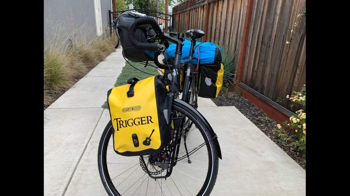 Martin Ward named his bike Trigger, after Willie Nelson’s guitar and cowboy Roy Rogers’ horse.