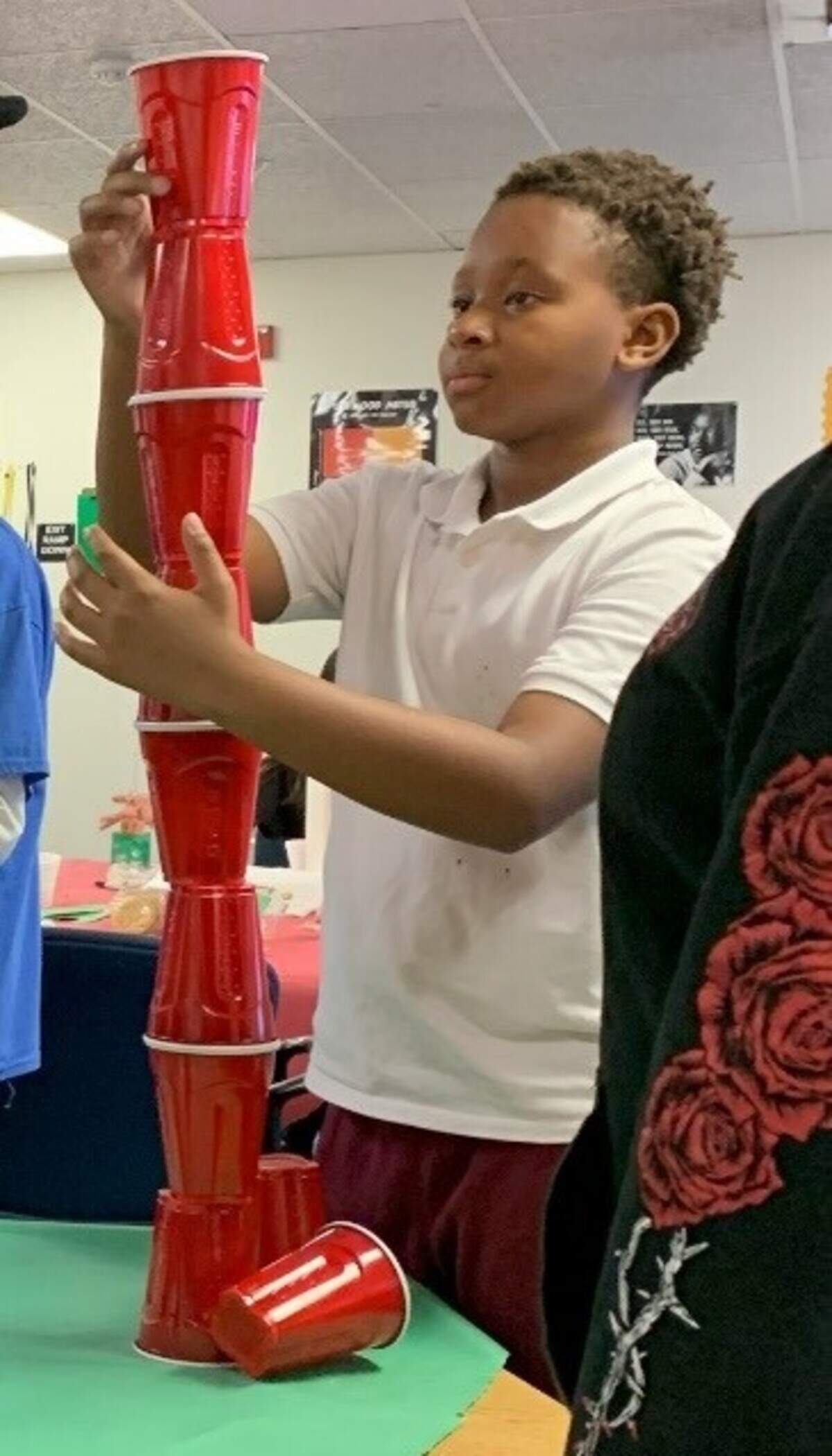 Keith Frierson at a school holiday party in December.