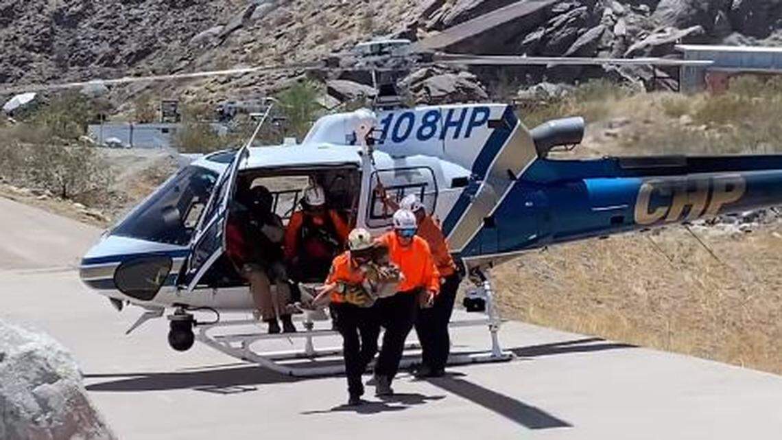 A volunteer rescue team training near Palm Springs, California, on Saturday swiftly rescued a 4-year-old boy bitten by a rattlesnake on a family hike.