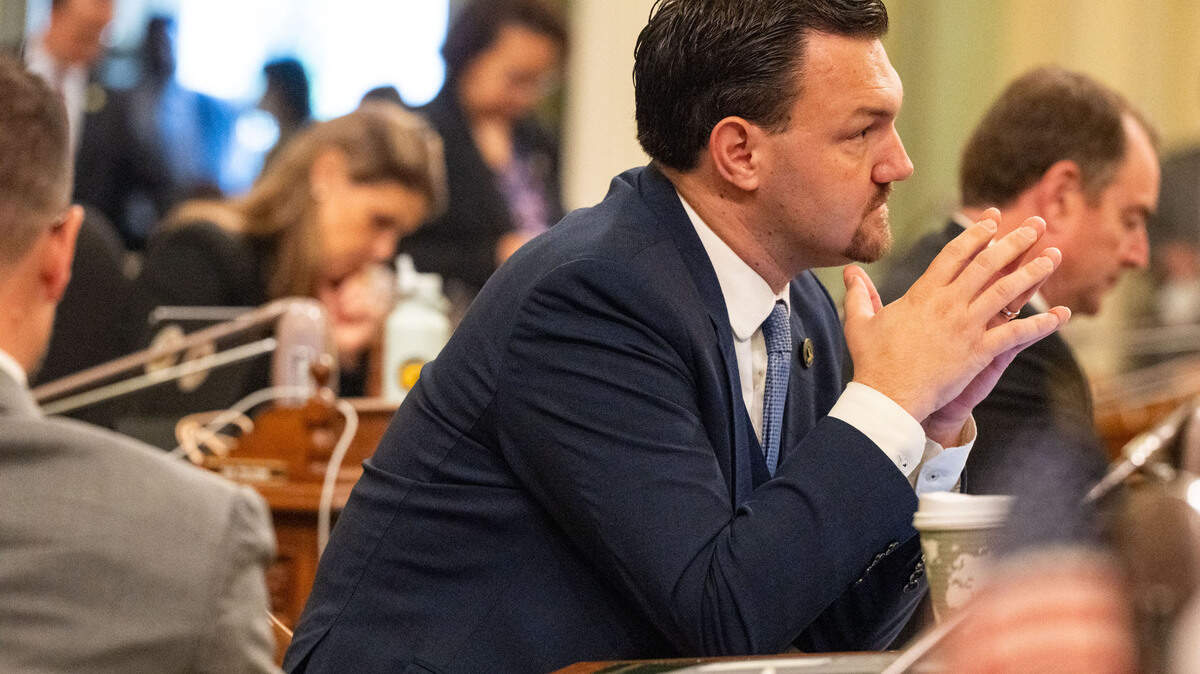 Assemblymember Nick Schultz, D-Burbank, listens during a session at the state Capitol on Thursday, May 8, 2025.