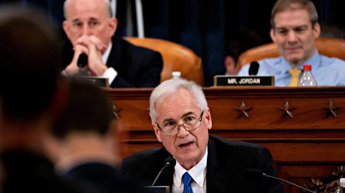 Rep. Tom McClintock, R-Calif., speaks during a House Judiciary Committee markup of the articles of impeachment against President Donald Trump, on Capitol Hill in Washington, Thursday, Dec. 12, 2019.