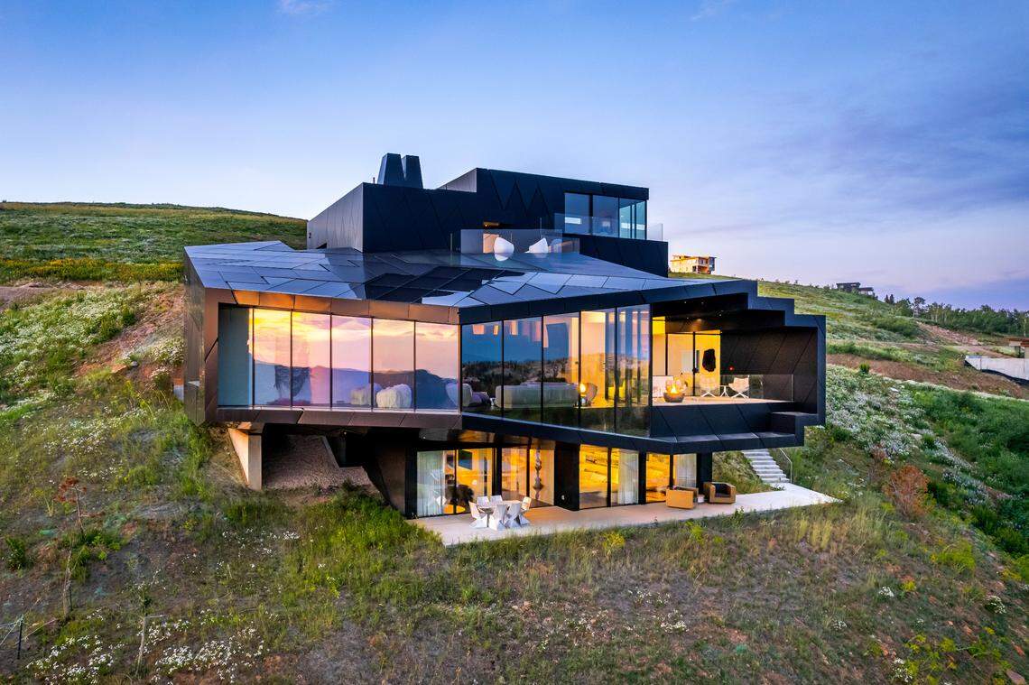 A home nicknamed ‘The Dark Chalet’ has landed on the real estate market in Eden, Utah for $15 million.