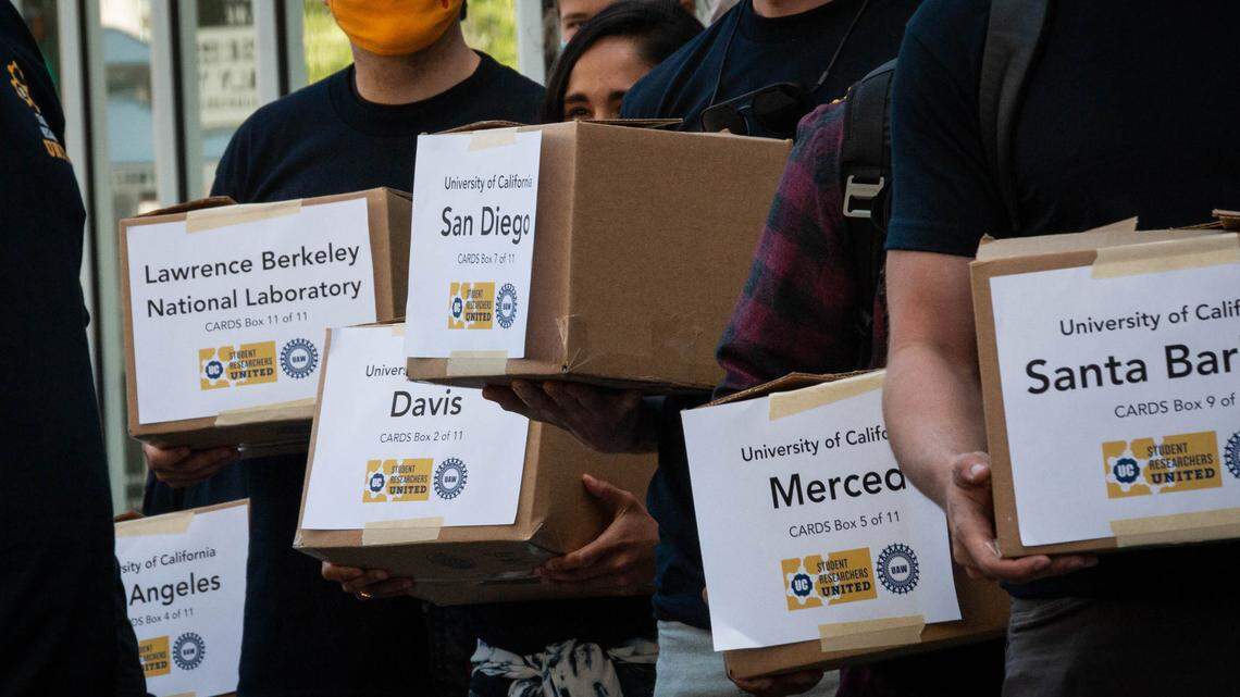 On May 24, after months of outreach and organizing, student researchers submitted over 10,000 signed union cards — a supermajority of student researchers — to create Student Researchers United-UAW. 