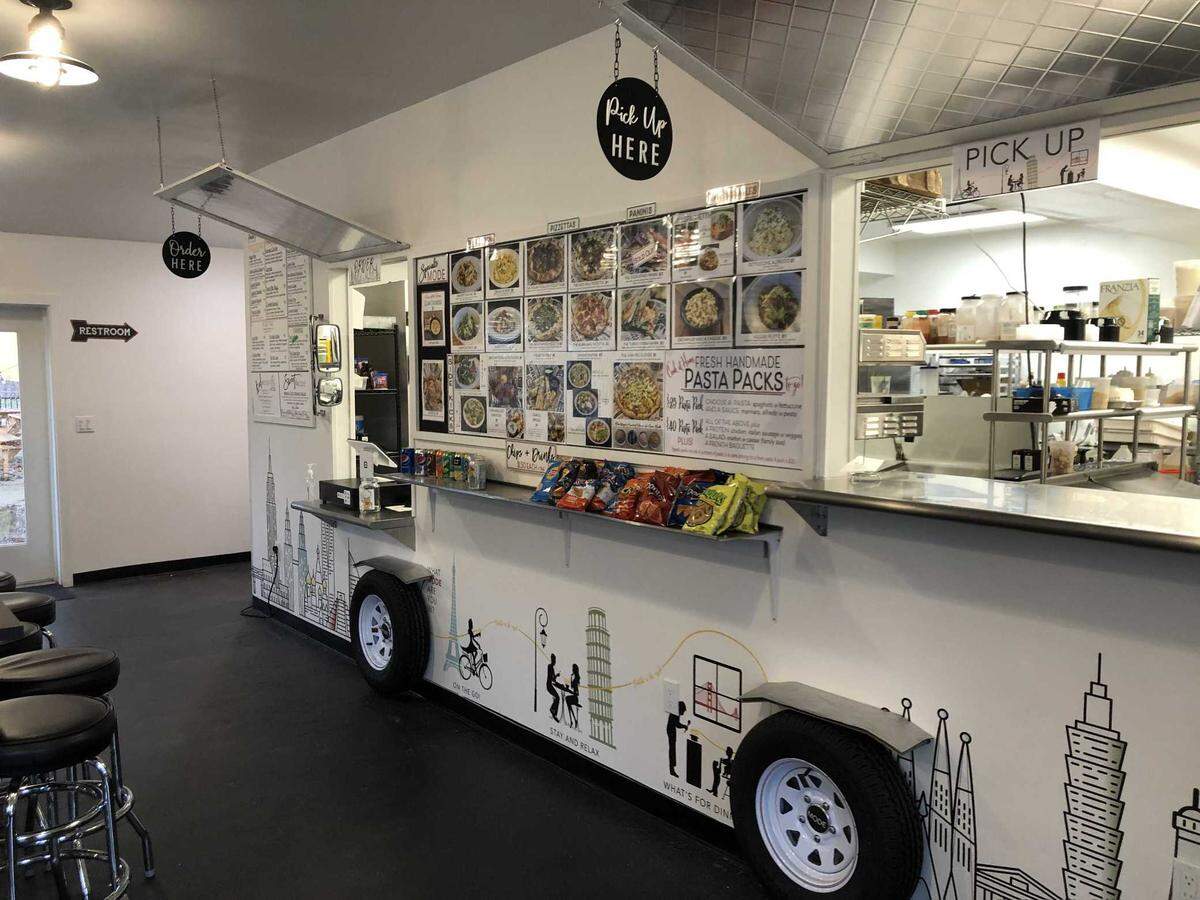 Mode Brewing’s design, photographed here on Thursday, Jan. 5, 2023, is an indoor food truck to pay homage to how the restaurant started, according to owners Randy and Tracy Davis. It is one of five Bee-featured restaurants in the Folsom area that opened late 2022.