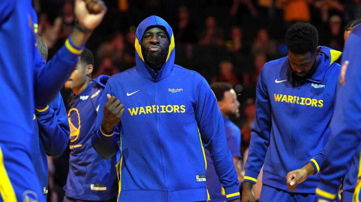 Golden State Warriors forward Draymond Green (23) gets ready to play the Sacramento Kings at Chase Center on in San Francisco in October.