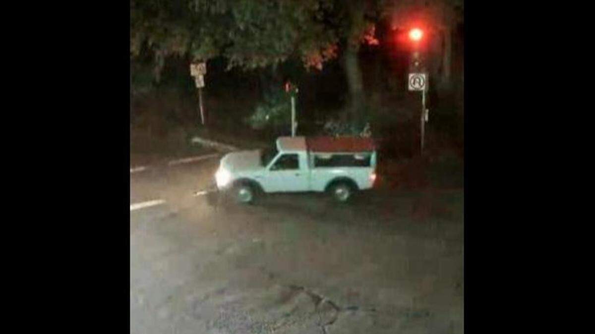 A white Ford Ranger pickup truck is sought in connection with a hit-and-run collision the evening of Thursday, Nov. 10, 2022, near College Oak Drive and Winding Way in North Highlands. A bicyclist was killed.