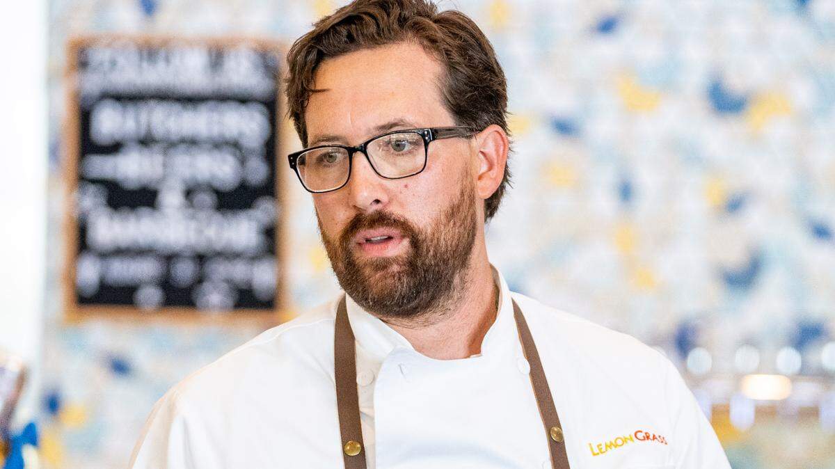 Chef Tyler Bond of Lemon Grass is known for his cooking and his ability to forage for wild mushrooms. The recent rains have served him a plentiful supply.