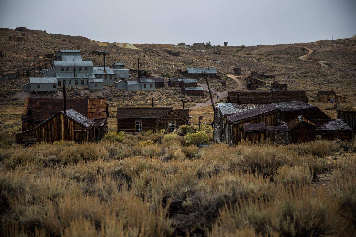 The gold-mining ghost town of Bodie, California is part of the Bodie State Historic Park.