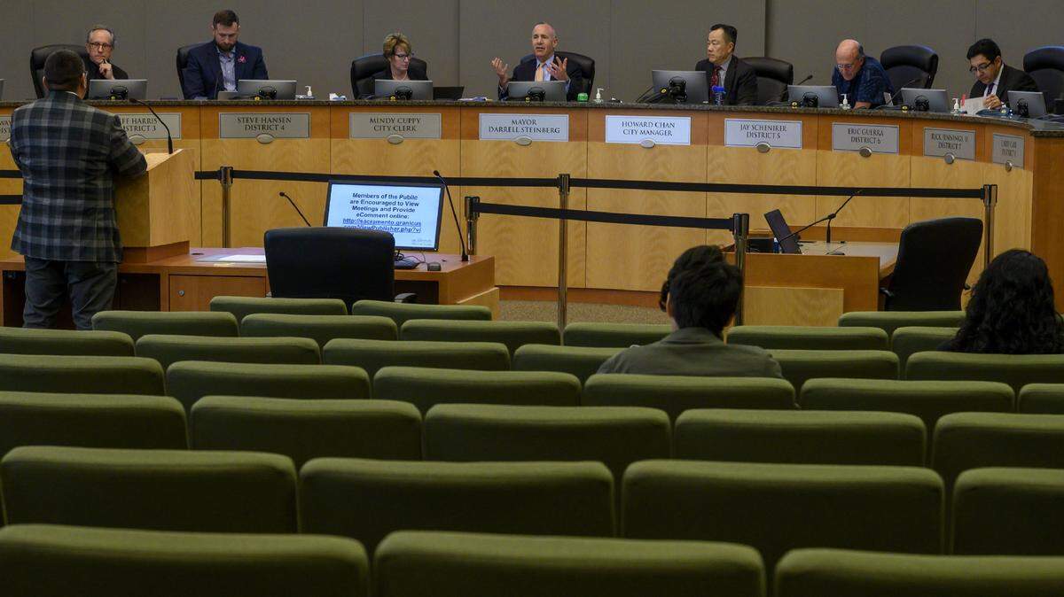 The Sacramento City Council holds a meeting on Friday, March 13, 2020. The council could soon start its meetings with a recitation honoring indigenous people who once lived where City Hall stands.