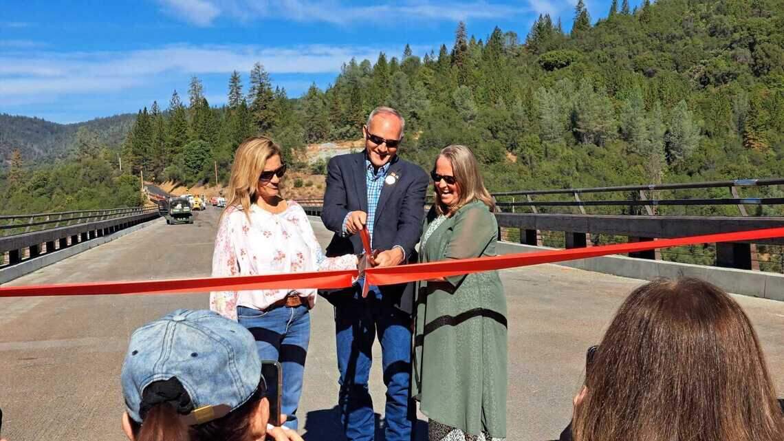 El Dorado County celebrates new two-lane Mosquito Road Bridge opens near Placerville