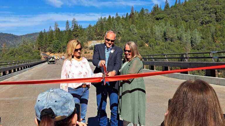 El Dorado County celebrates new two-lane Mosquito Road Bridge opens near Placerville