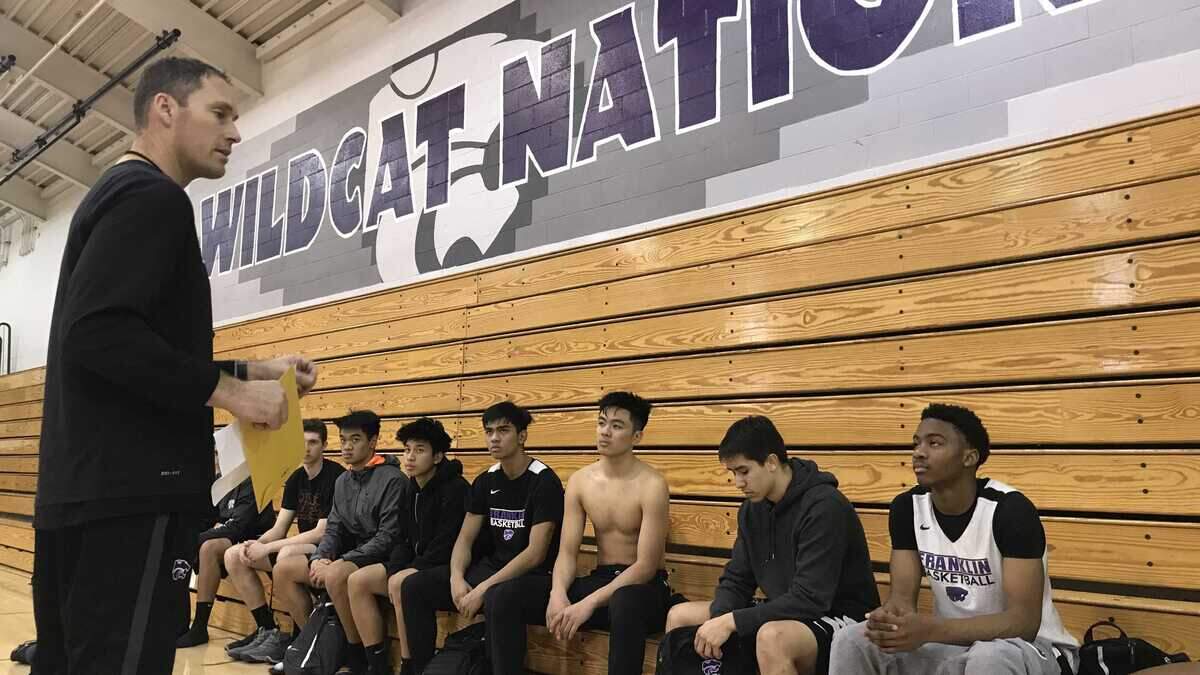 Franklin High School basketball coach Ken Manfredi talks life and basketball every day. The Wildcats on Friday halted Sheldon’s 56-game Delta League winning streak.