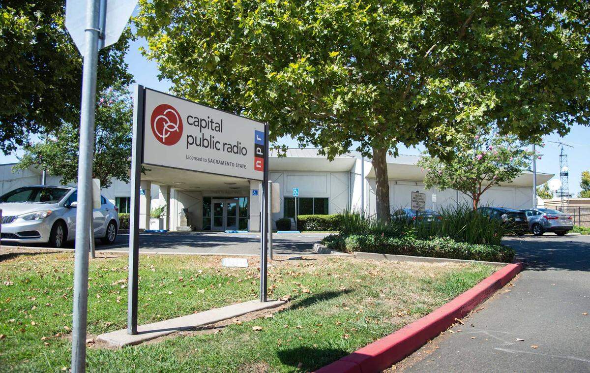 Capital Public Radio’s current offices on the campus of Sacramento State on Wednesday, Sept. 13, 2023. 